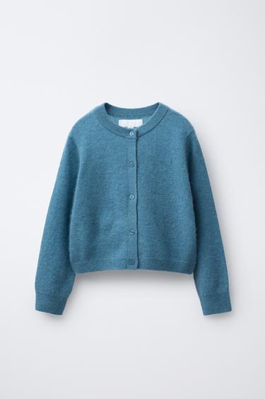 100% CASHMERE JACKET - Faded blue by Zara - Image 0
