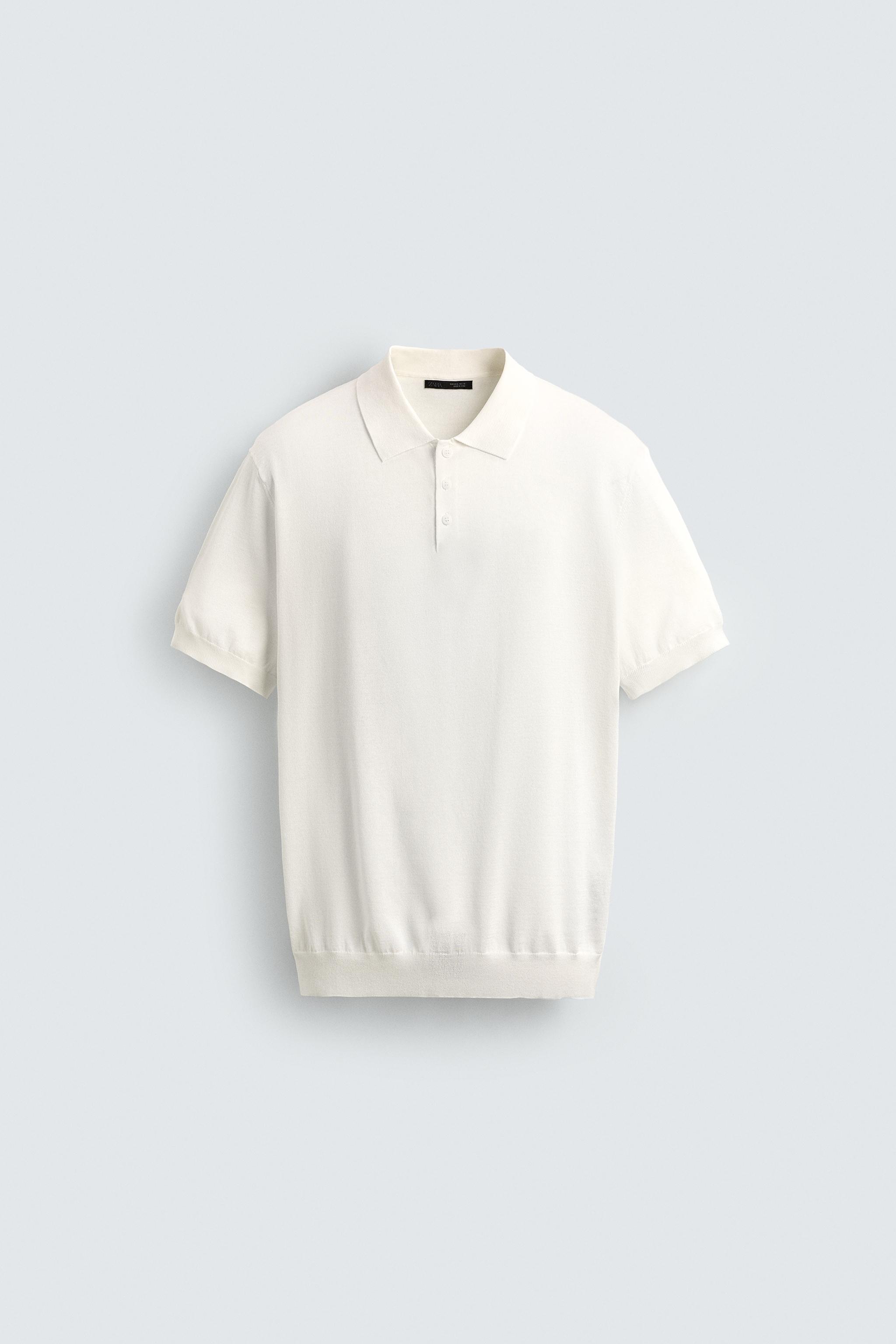 REGULAR FIT KNIT POLO - Navy blue | ZARA United States