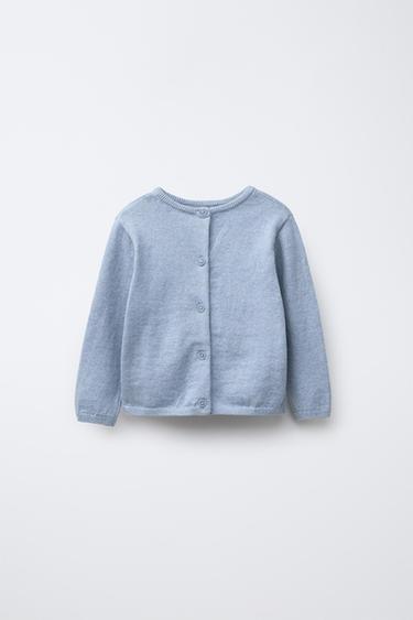 Zara 2 IN 1 COTTON AND SILK JACKET - Blue marl
