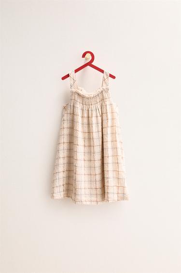 ZARA TIMELESS - ROBE À CARREAUX - Écru de Zara - Image 1