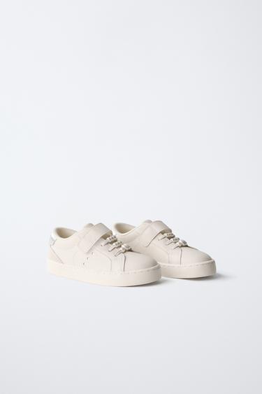 Zara PEARL SNEAKERS - White