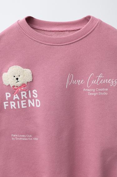 TERRY PATCH SWEATSHIRT - Mid-pink de Zara - Image 2