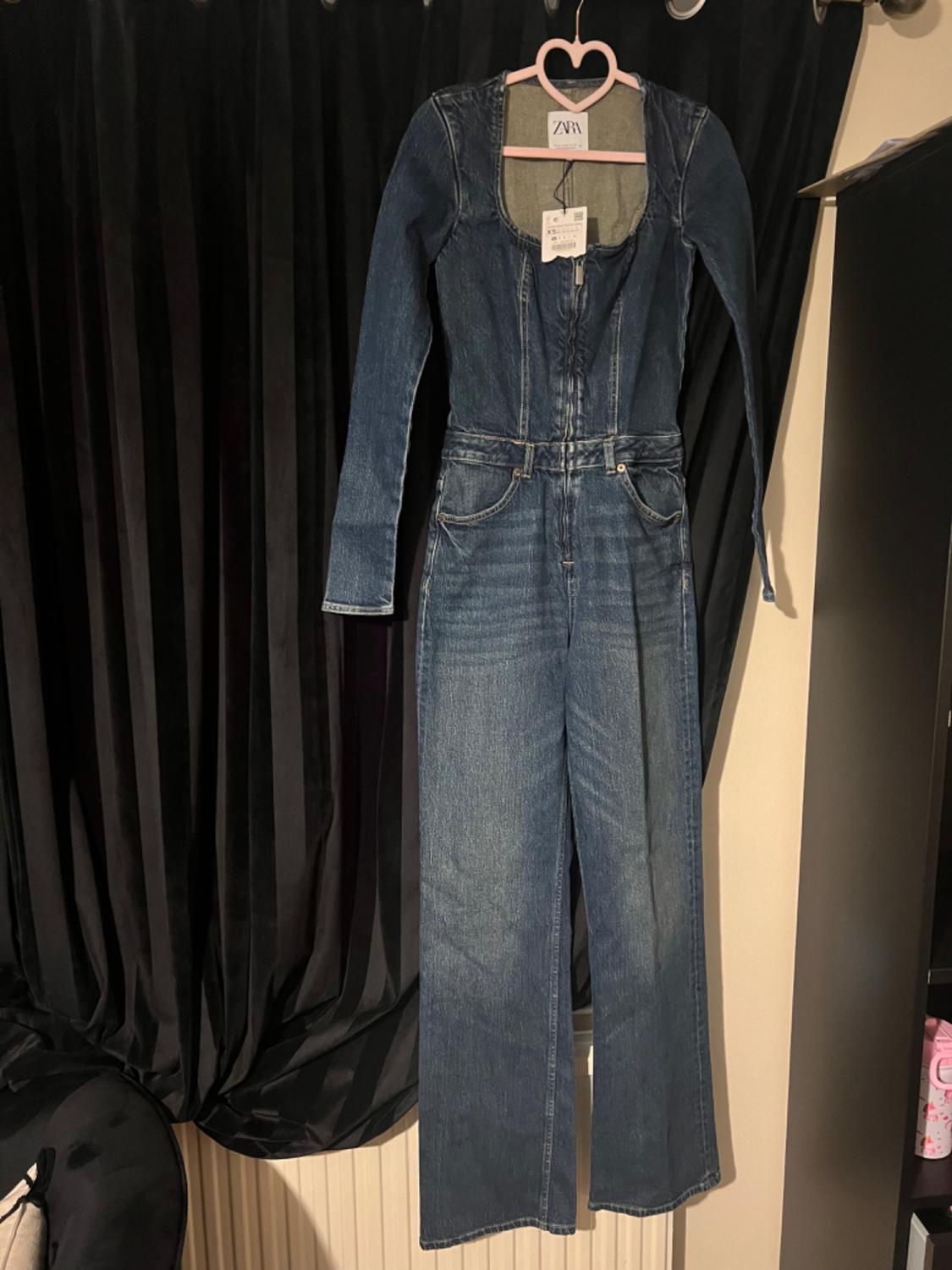 DENIM TRF JUMPSUIT