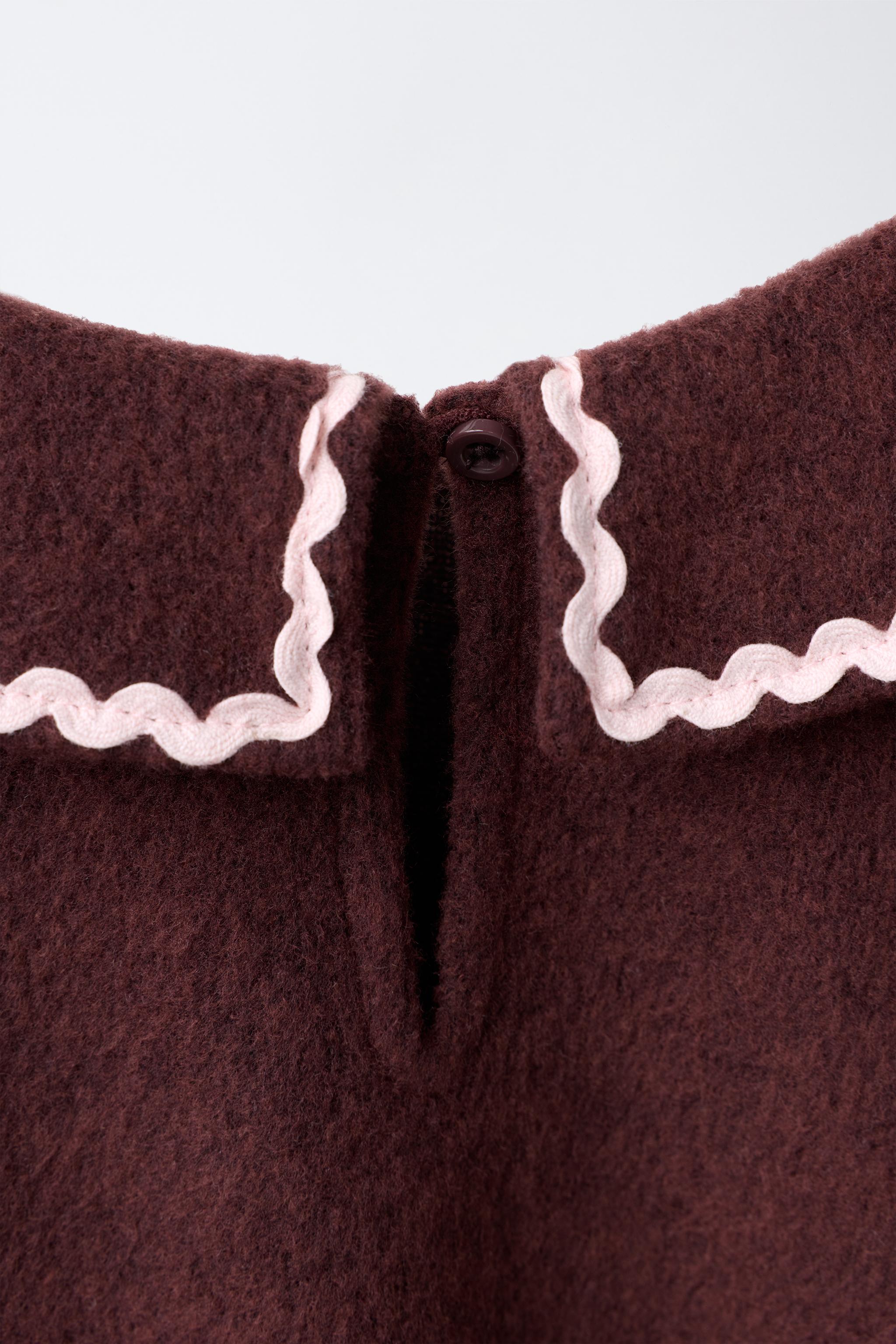 SCALLOPED COLLAR KNIT JUMPER