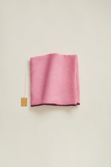 ВАФЕЛЬНОЕ ПОЛОТЕНЦЕ — TIMELESZ — РОЗОВЫЙ от Zara — изображение 0