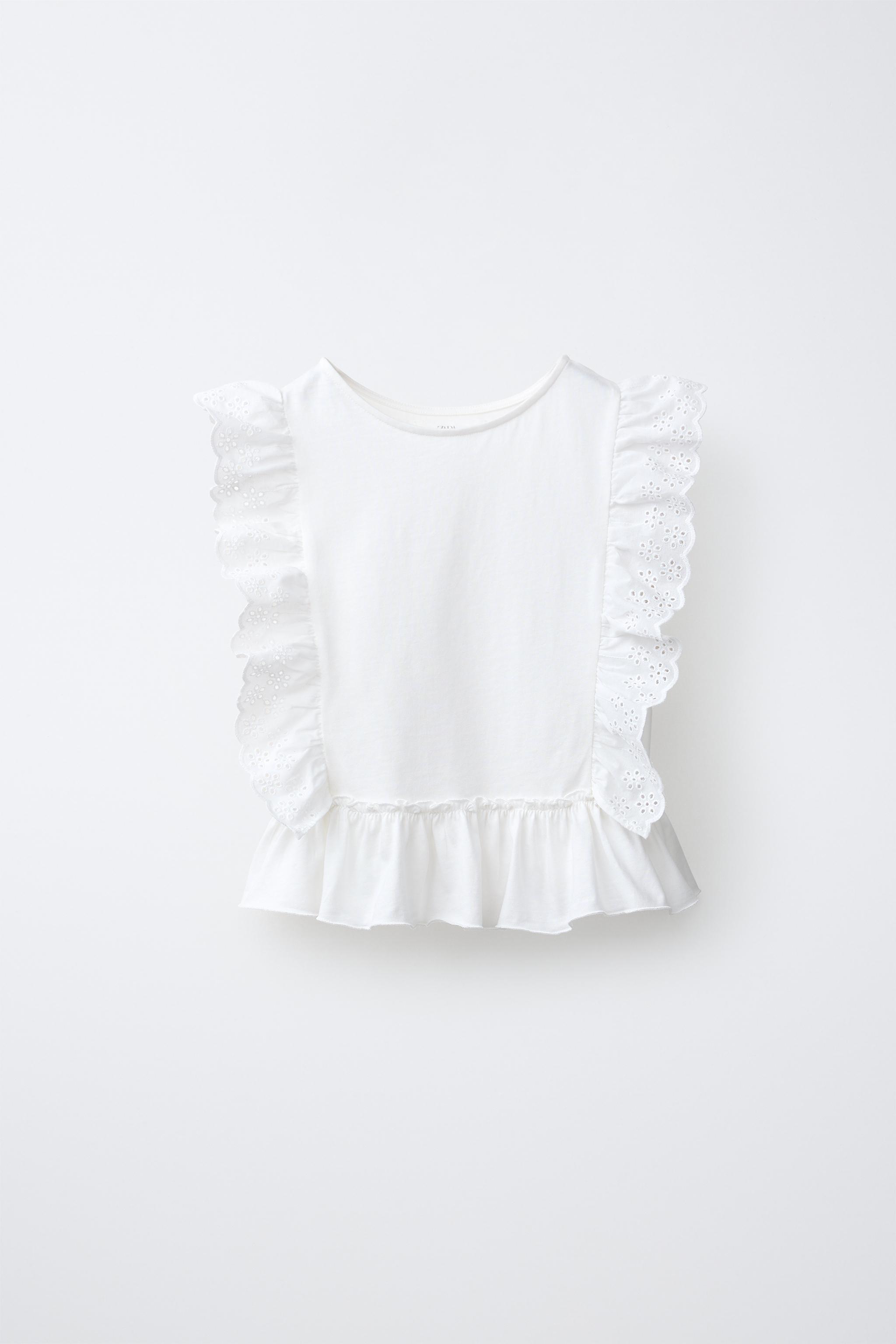 Детские футболки Zara SWISS EMBROIDERED T-SHIRT — фото 2