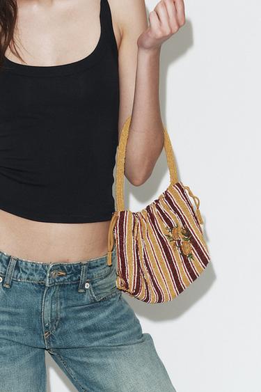 MINI BOLSO DE HOMBRO CUENTAS - Multicolor de Zara