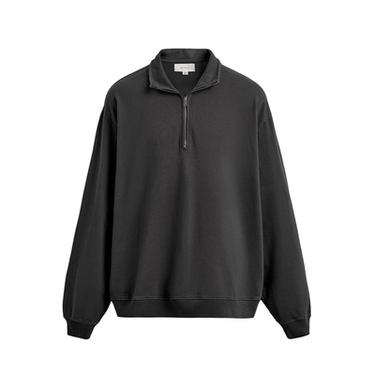 SWEAT DÉLAVÉ COL ZIPPÉ - Gris foncé de Zara
