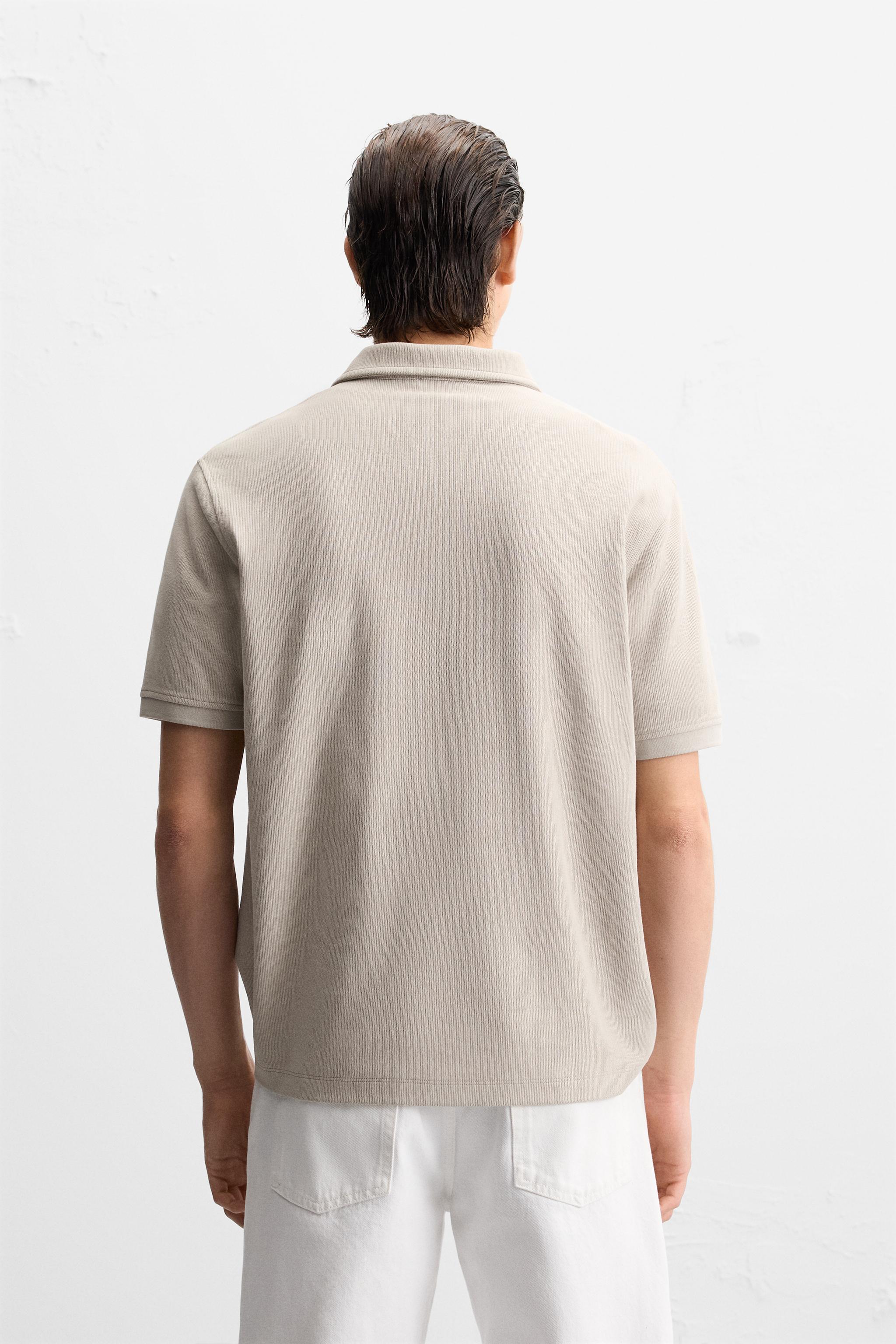 TEXTURED POLO - Navy blue | ZARA United States