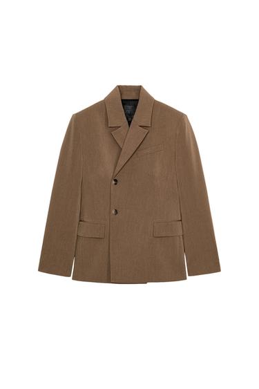 BLAZER CRUZADA ZW COLLECTION - Marrón de Zara