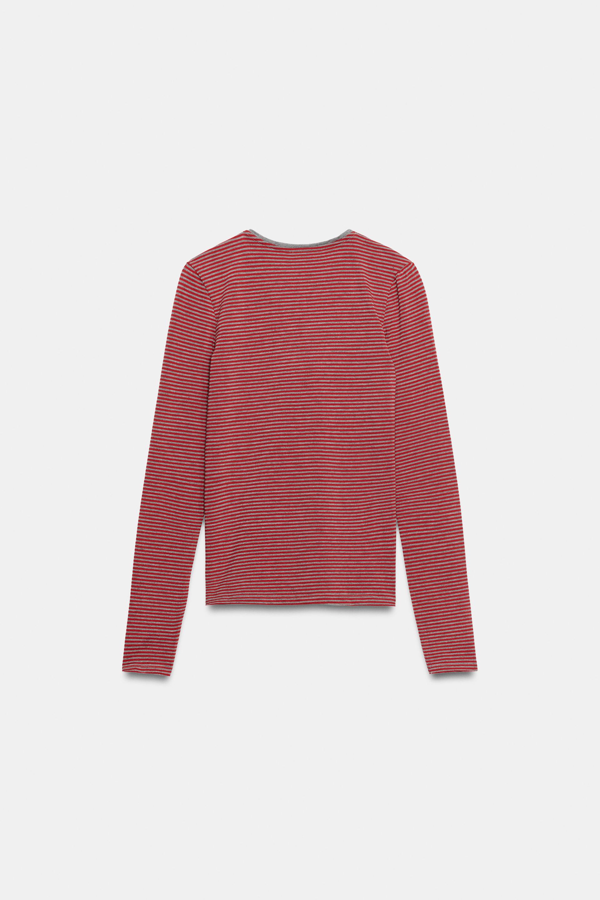 STRIPED HENLEY T-SHIRT thumbnail 6
