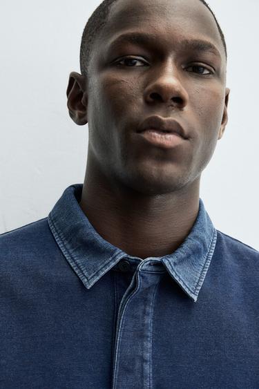 SWEAT POLO COL CONTRASTE - Bleu / Indigo de Zara - Image 4