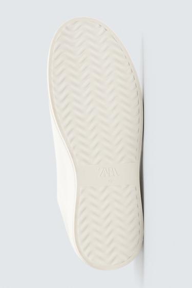 TENNIS EN CUIR ÉPAISSES - Blanc de Zara - Image 6