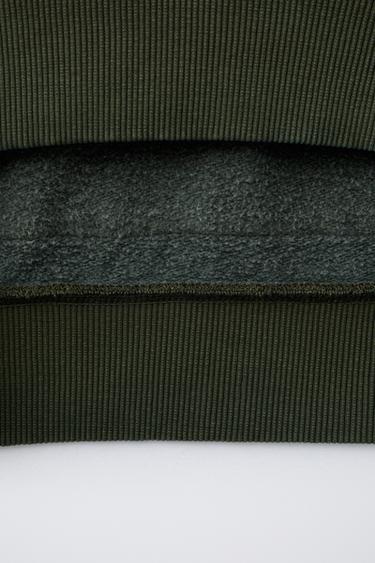 SWEAT À CAPUCHE TEINT EN PIÈCE - Vert de Zara - Image 3