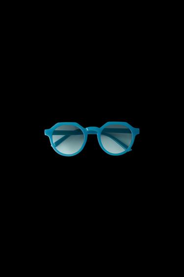 Zara TRANSLUCENT FRAME SUNGLASSES - Blue - Image 0