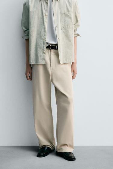 BAGGY FIT JEANS - Sand by Zara