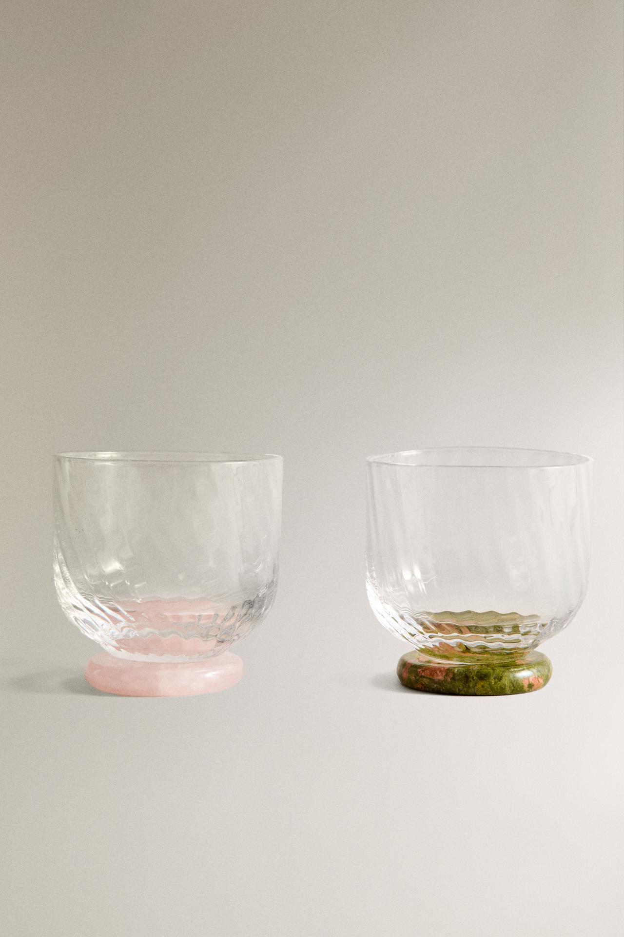 MARBLE SHOT GLASS SET — Transparent