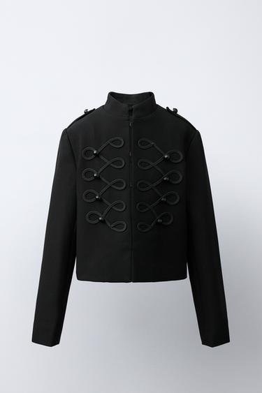 FITTED BUTTONED JACKET - Black by Zara