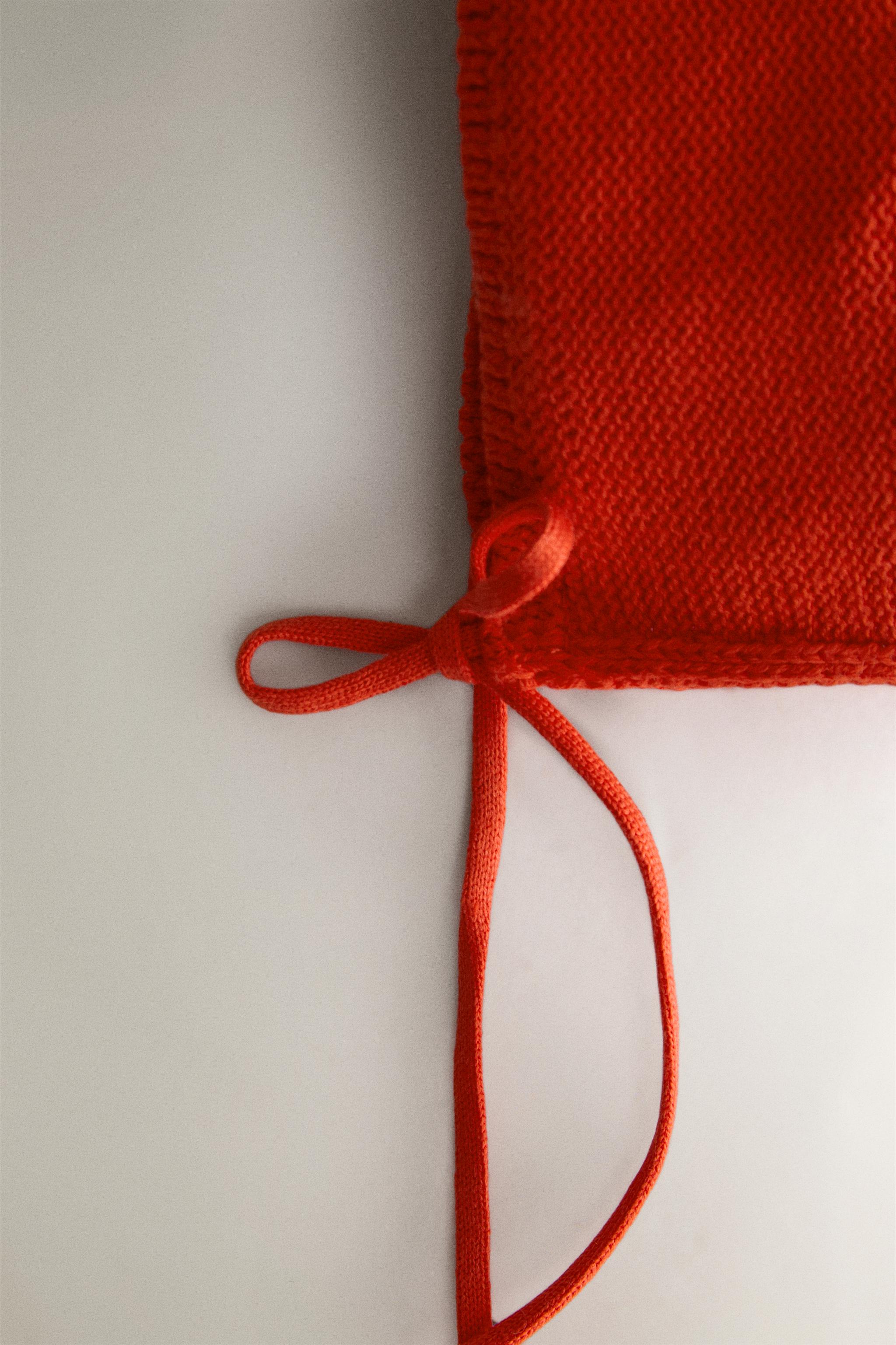 BABY KNIT BONNET - Red | ZARA United States