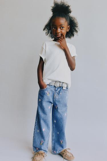 JEANS CULOTTE BORDADOS DAISY © DISNEY - Azul da Zara
