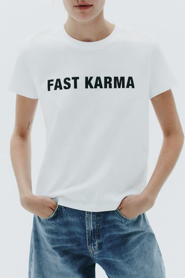 SLOGAN T-SHIRT - White by Zara - Image 2