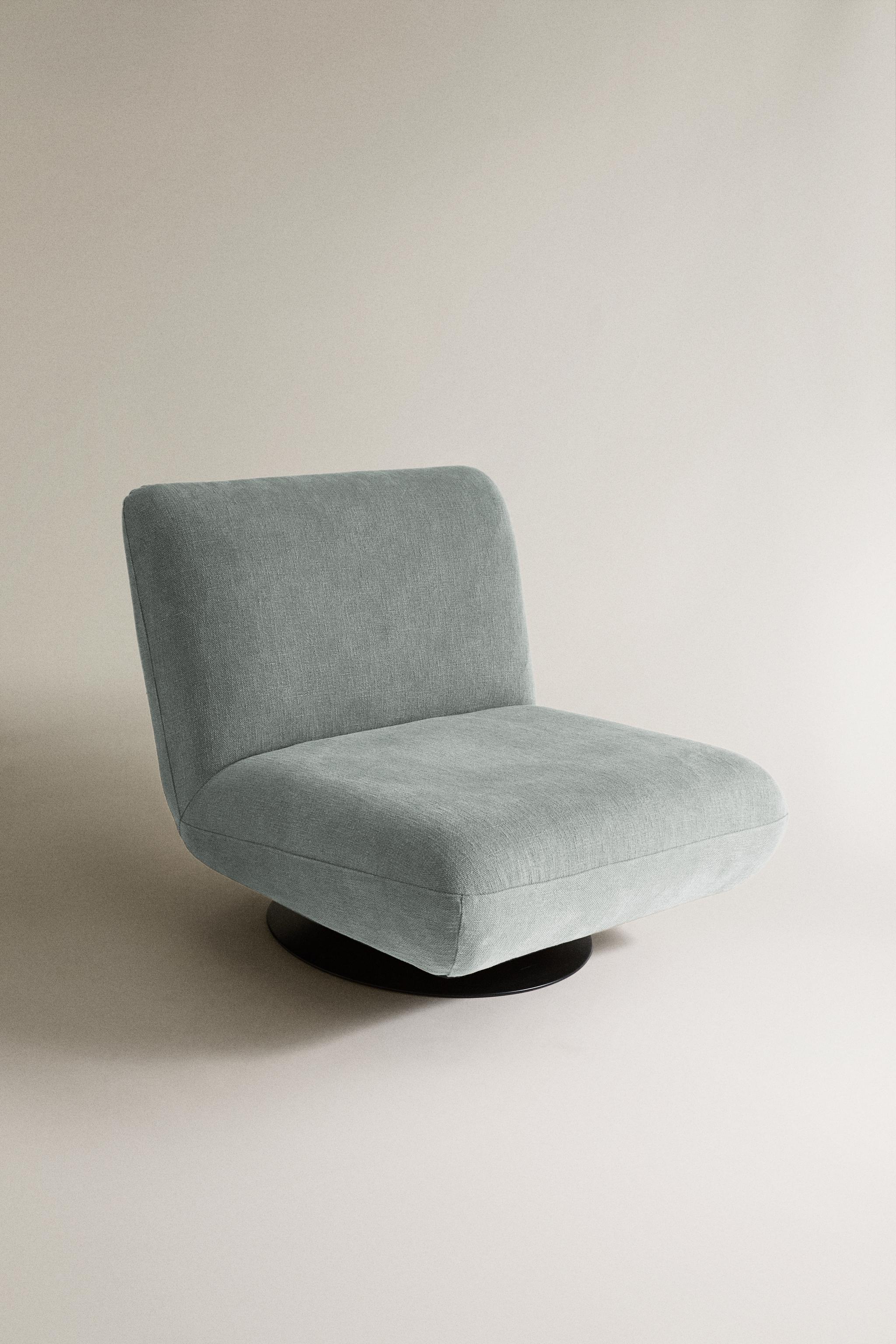 SWIVEL ACCENT CHAIR — Duck blue