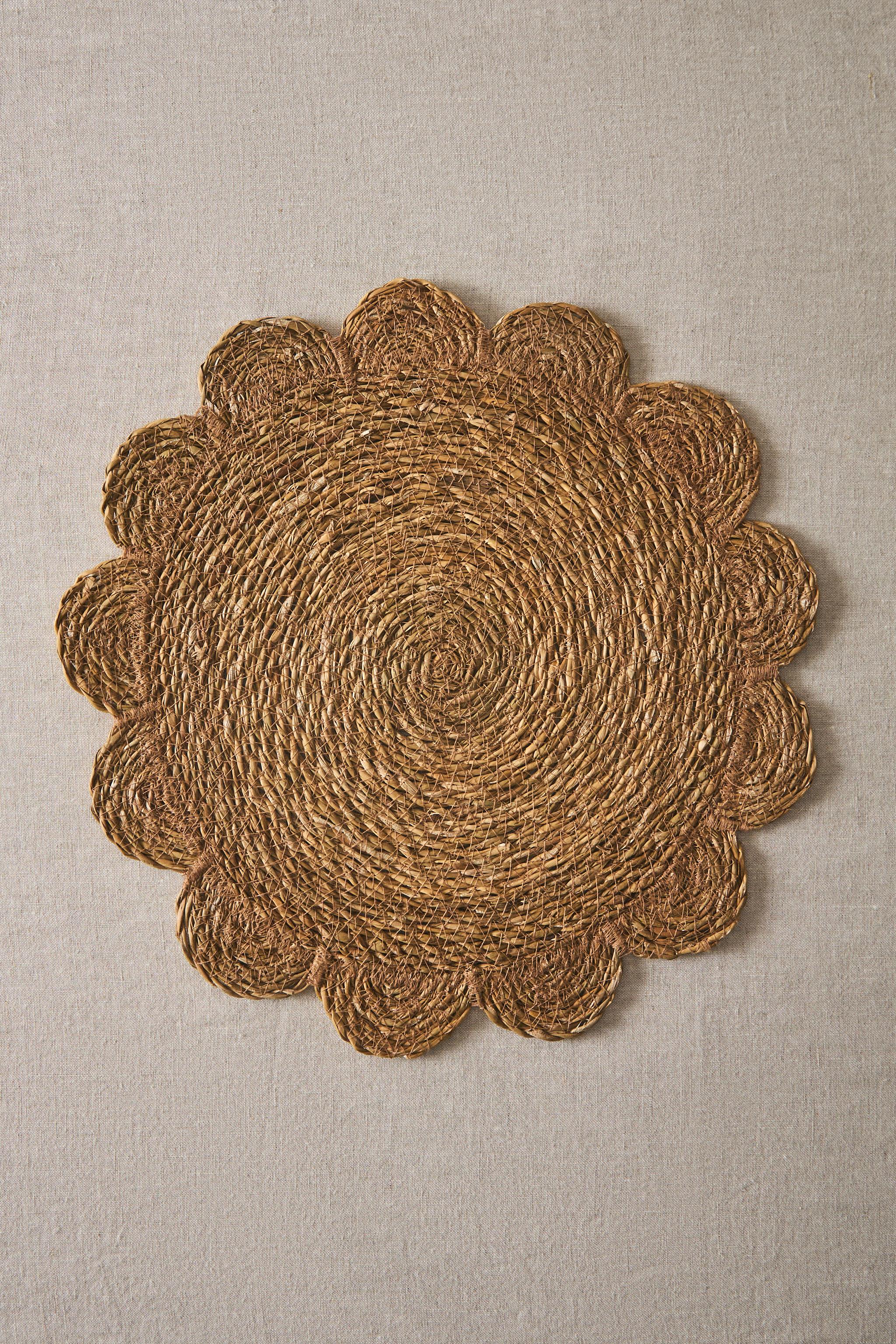 SET DE TABLE ROTIN FLEUR