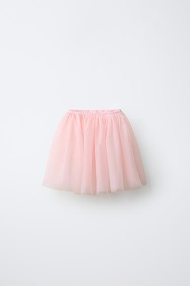 FALDA TUL BALLET - Rosa palo de Zara