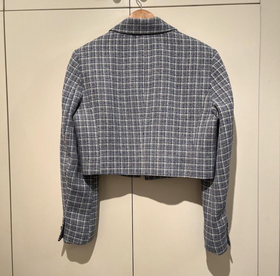 TEXTURED CROPPED BLAZER - Image 3