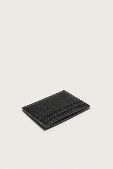 TEXTURED CARD HOLDER — Black 2