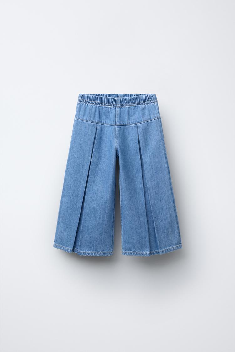 Denim Culotte Jumpsuit Zara ZARA NEW WOMAN DENIM TRF HALTER-NECK