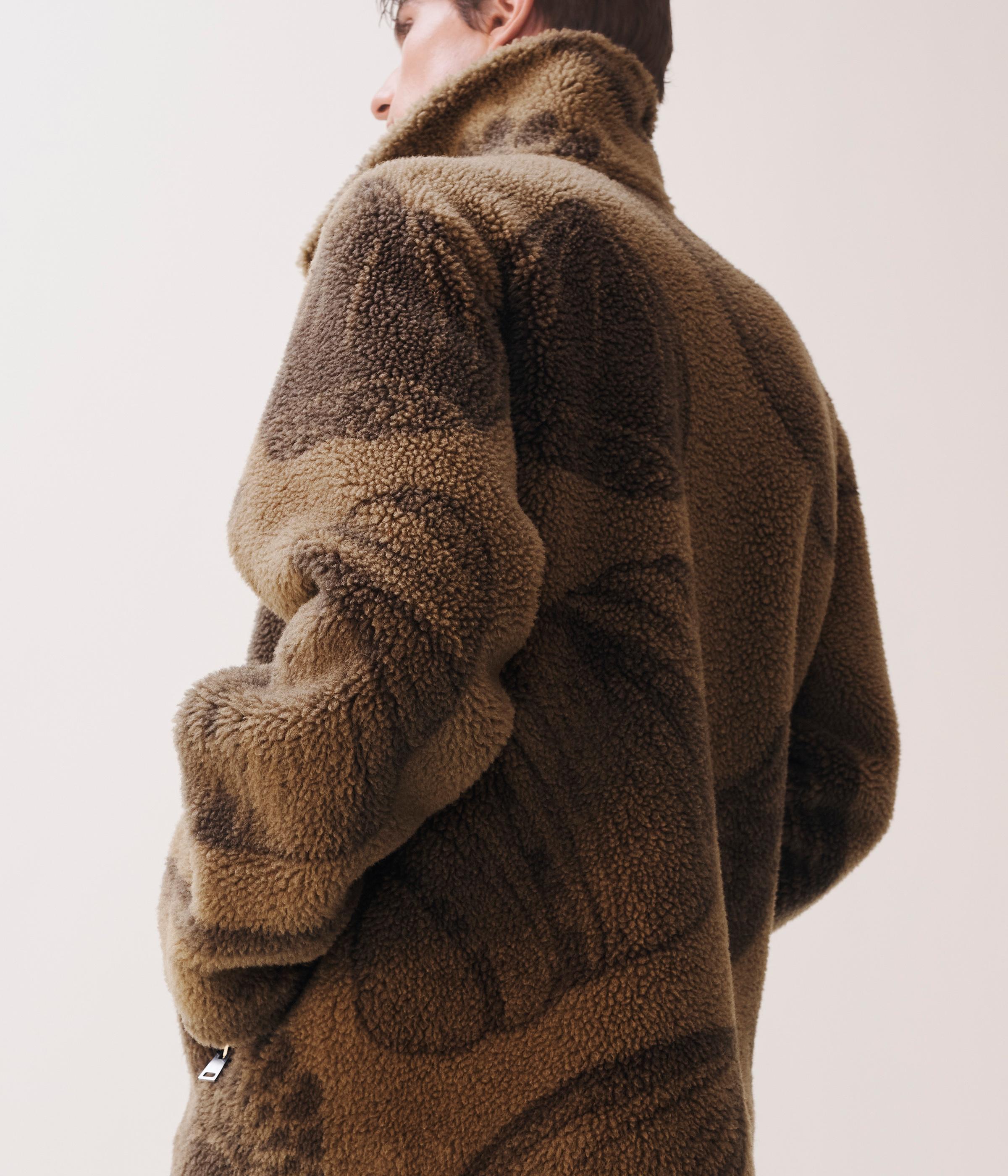 CEDRIC GROLET WOOL JACQUARD OVERSHIRT