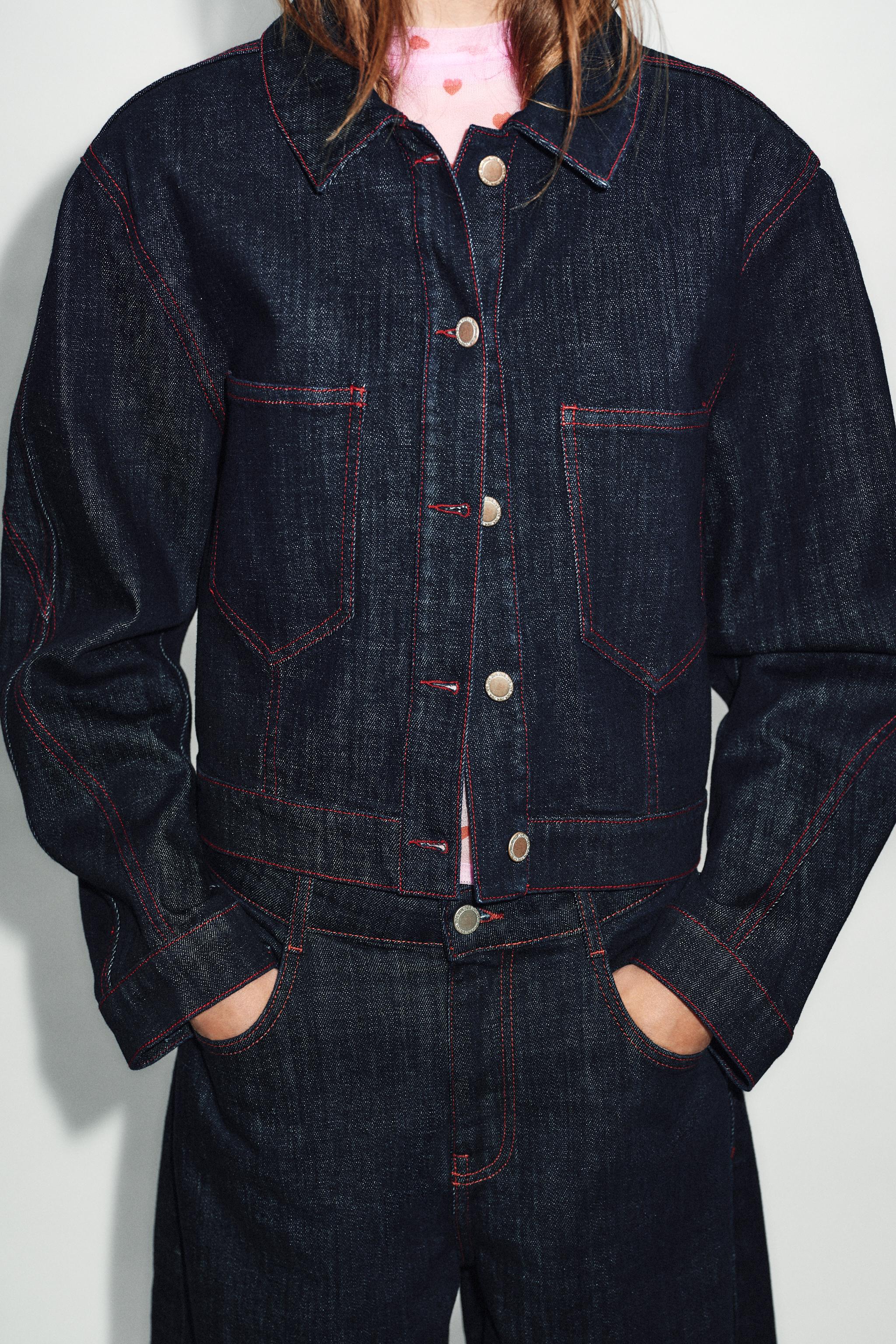 Z1975 SHOULDER PAD JACKET - Blue | ZARA United States