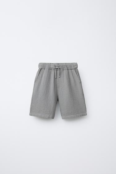 BERMUDA TEXTURA - Gris oscuro de Zara