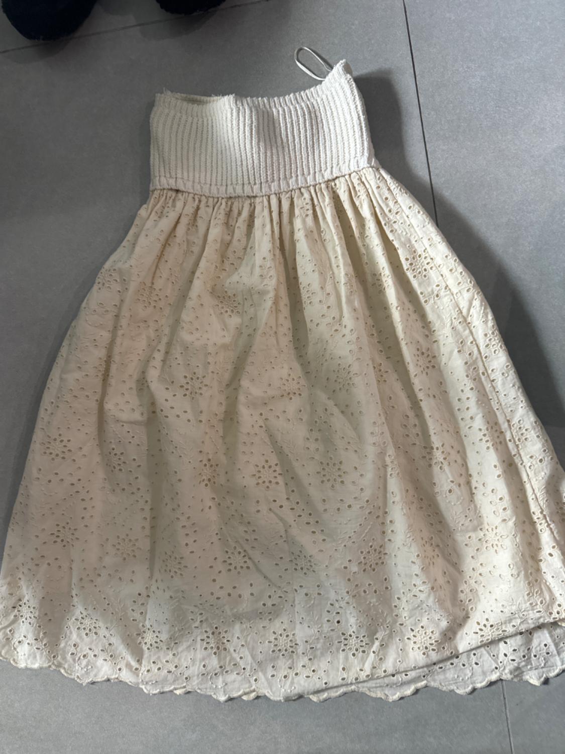 VESTIDO PUNTO COMBINADO BORDADOS - Image 2