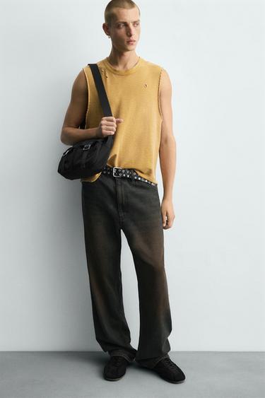 Zara TECHNICAL CROSSBODY BAG - Black - Image 0