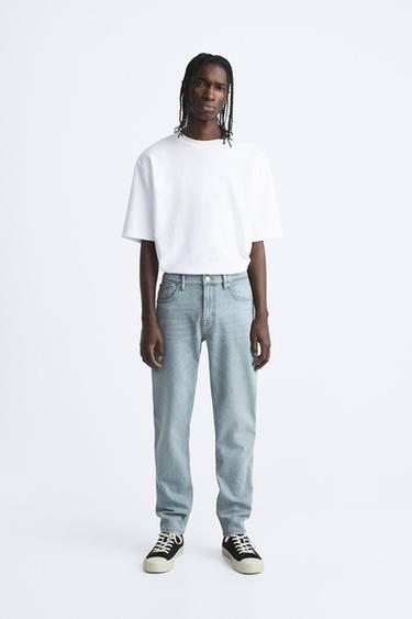 Zara SLIM FIT JEANS - Navy blue