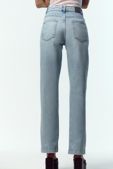 JEANS Z.04 STRAIGHT MID-WAIST FULL LENGTH - Light blue by Zara - Image 5