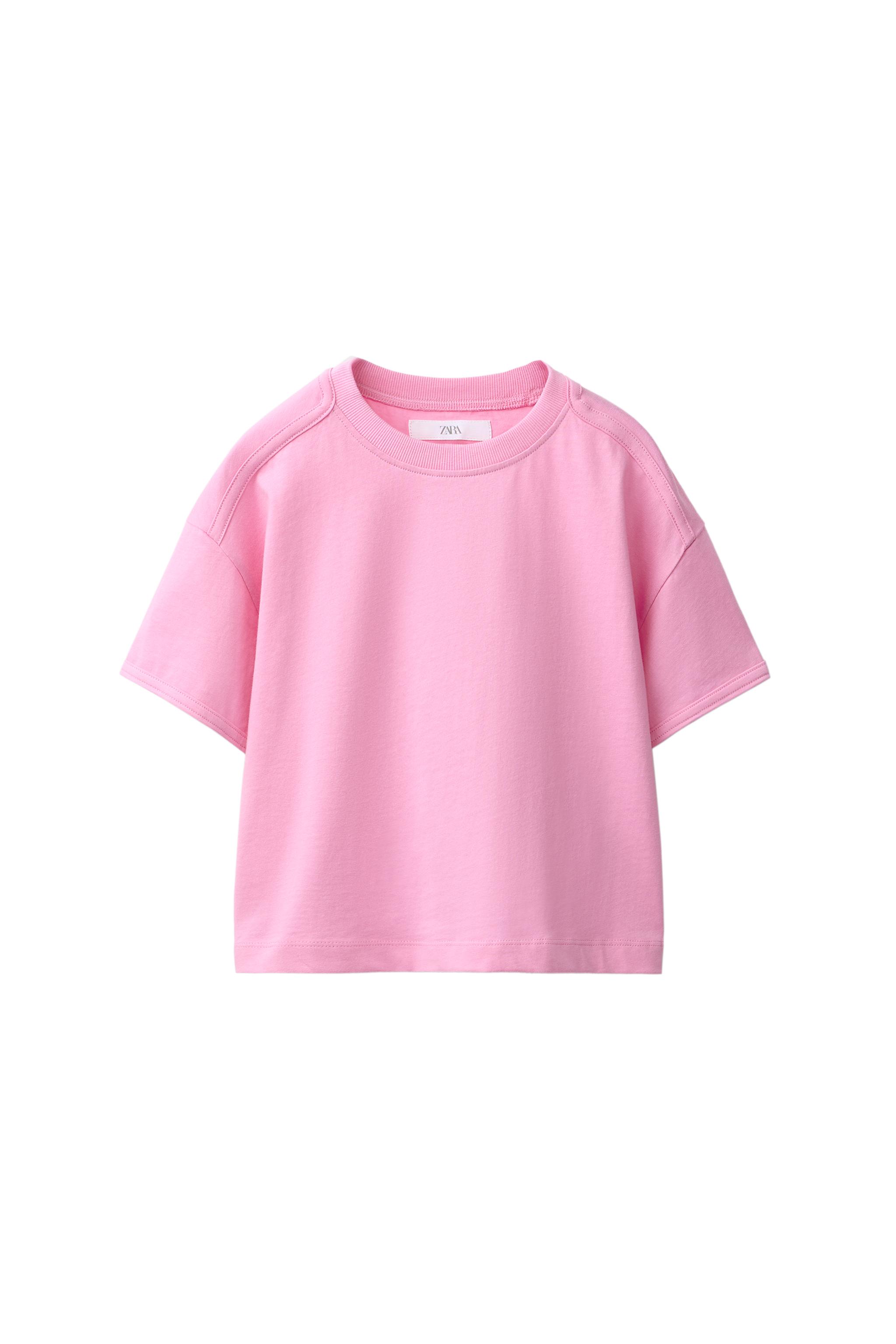 PLAIN T-SHIRT — Pink