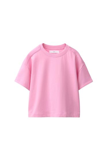 PLAIN T-SHIRT - Pink by Zara