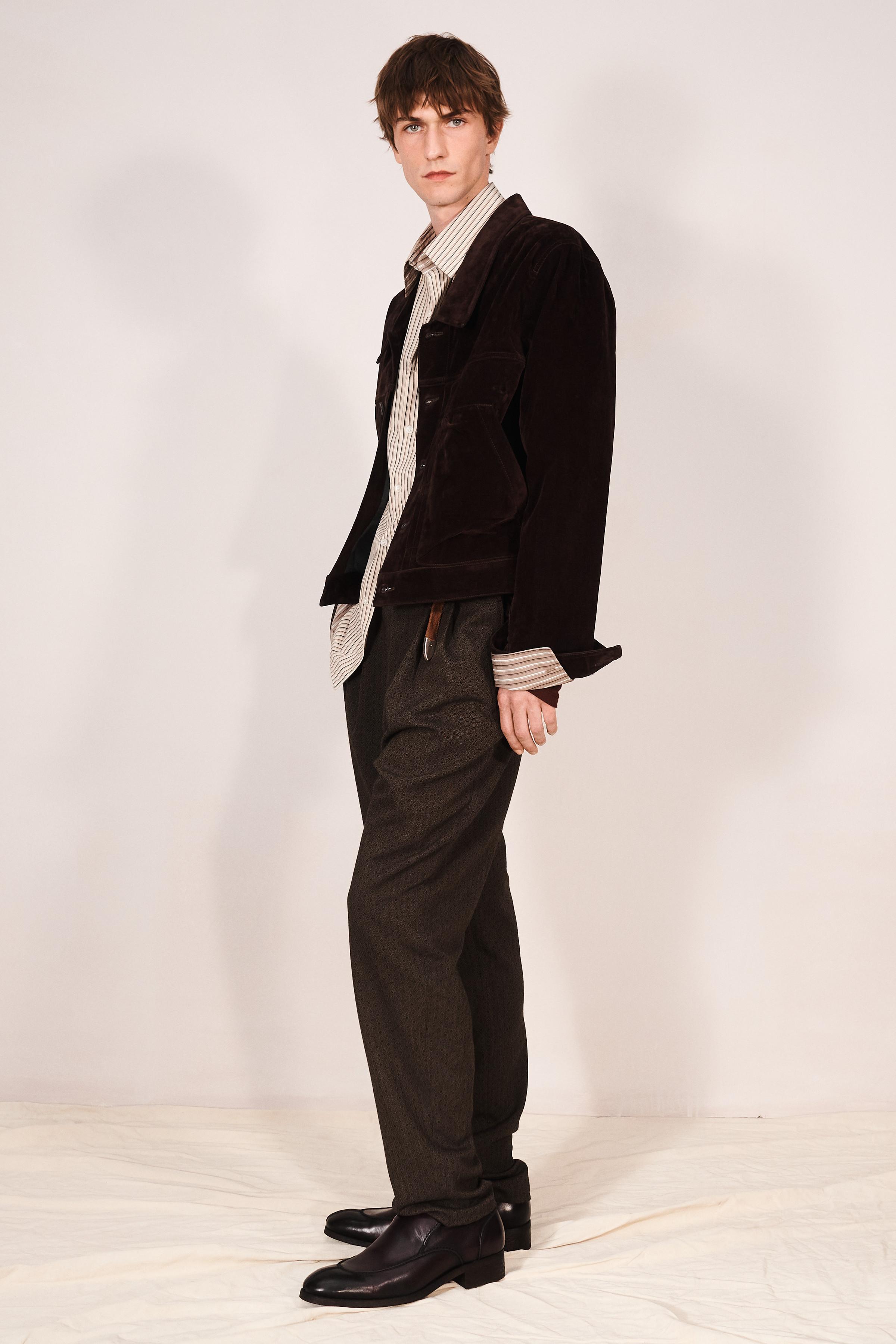 BLOUSON COURT EN DENIM FLOQUÉ