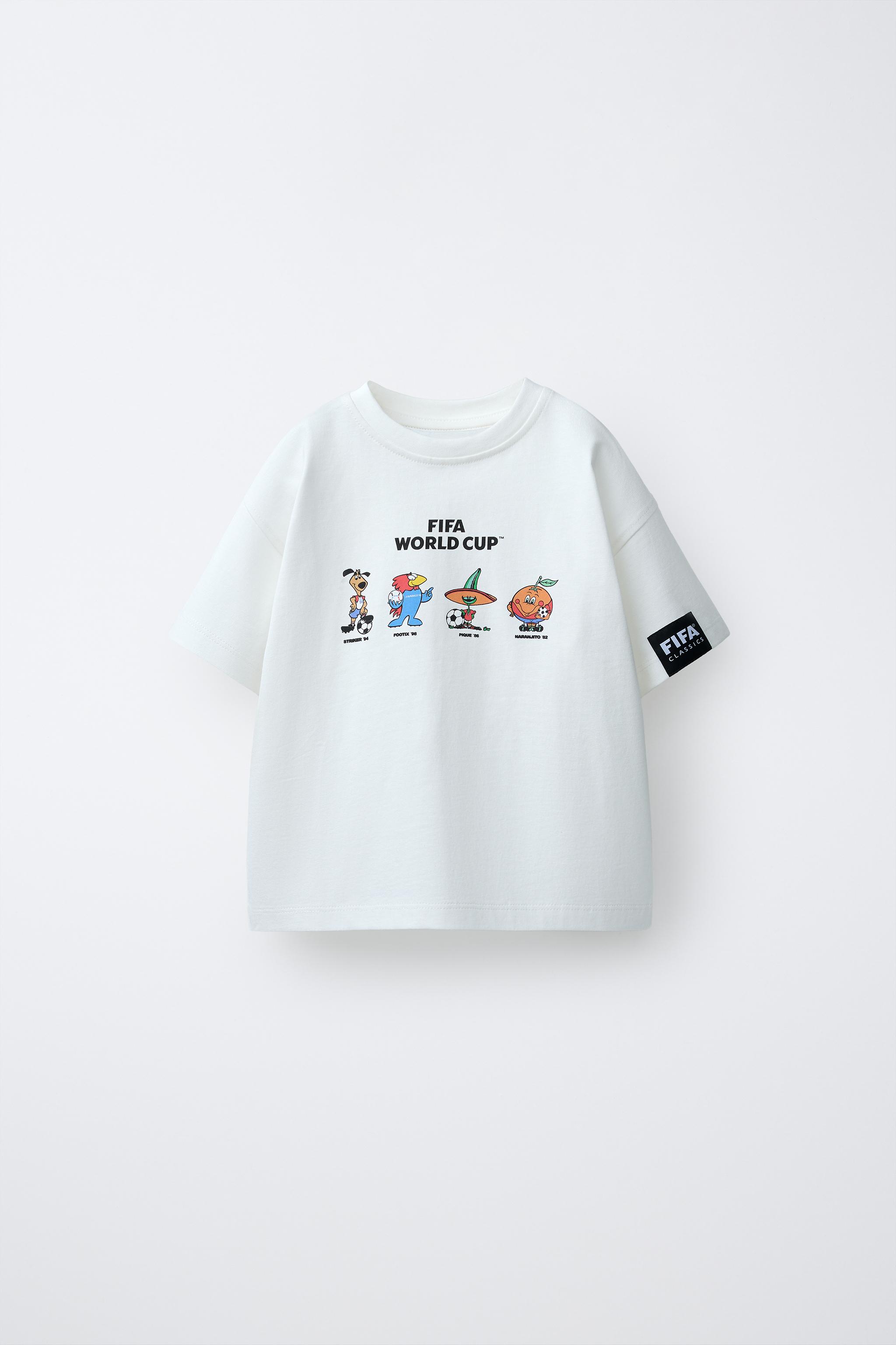 FIFA CLASSICS WORLD CUP™マスコットTシャツ - ホワイト | ZARA Japan