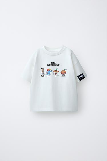 T-SHIRT ESTAMPADO VÁRIAS MASCOTES FIFA CLASSICS WORLD CUP ™ - Branco da Zara