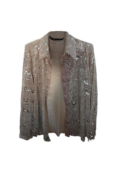 CAMISA OVERSIZE DE LENTEJUELAS