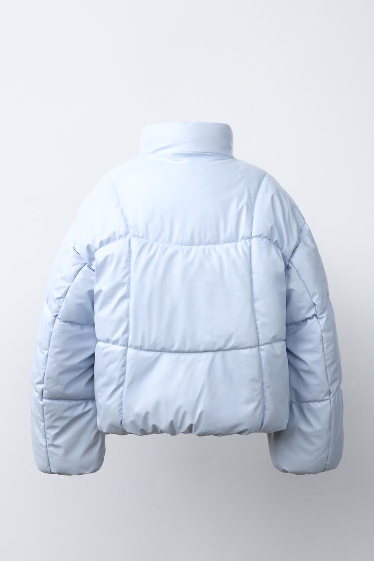 Chaqueta acolchada con efecto brillo y repelente al agua 5