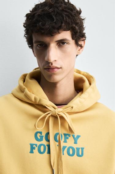 SLOGAN HOODIE HARRY LAMBERT FOR ZARA X DISNEY - Yellow by Zara - Image 5