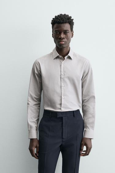 CAMISA SLIM FIT XADREZ - Areia da Zara