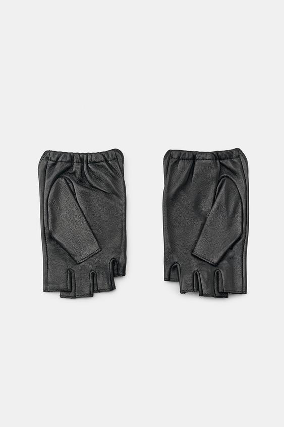 MITAINES CUIR 100% ANNEAUX - Noir de Zara - Image 2