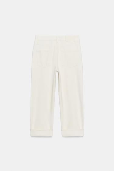 JEAN ZW COLLECTION BAGGY TAILLE BASSE - Écru de Zara - Image 6