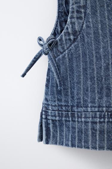 STRIPED DENIM TOP - striped de Zara - Image 2